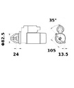 [ISKRIS1033] Starter Iskra  2,7 Kw - 12V - 11T