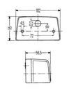 [HELL2KA998523-001] Plaatverlichting - sv8,5 - 5w - 102 x 55 x 56,51