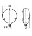 [HELL2BA003022-001] Knipperlamp - ba15s - 21w - Ø 118