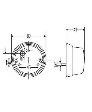 [HELL2BA001259-611] Knipperlamp -  sv8,5 - 18w - Ø 80