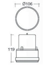 [AEBBPSLM2-A] Flitslicht LED (magnetische bevestiging) 
