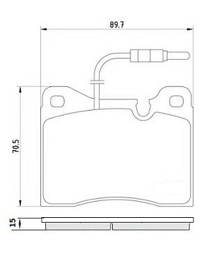 [DKWK 60 050 022] Remblokken      90 x 15 x 71 mm