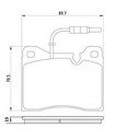 [DKWK 60 050 022] Remblokken      90 x 15 x 71 mm