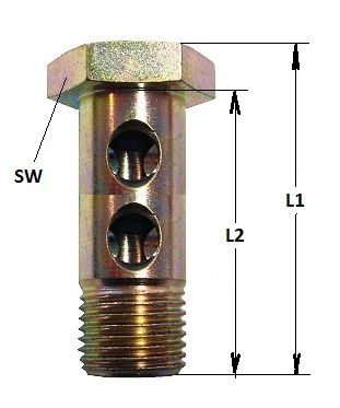 [COHN8092.0400] Banjo bout dubbel M 10 x 1,0 -  voor banjo oog 8081.0400
