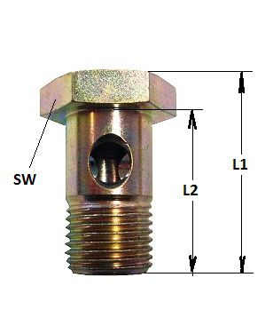 [COHN8091.0600] Banjo bout enkel M 12 x 1,5 -  voor banjo oog 8081.0600