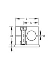 [FLEX3900-01-12] Enkel buisklem standaard Ø 12 mm