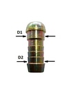 [COHN8010.1000] Nippel met kegel - voor moer M18 x 1,5 - slang binnen Ø 11 en 12 mm