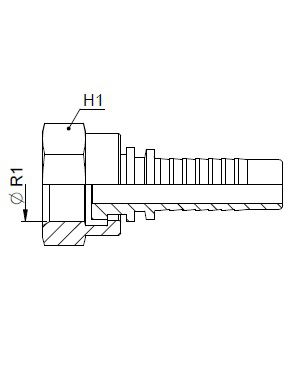 [FONT60.02.02.04] Kop. Vrouwelijk  1/8" BSP - Slang 1/4"