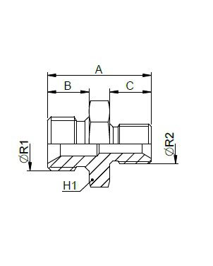 [FONT31.19.22.18] M 22x1,5 X M 18 x1,5