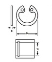 [SALTJ17DIN472]  Binnen circlips - boring 17 mm