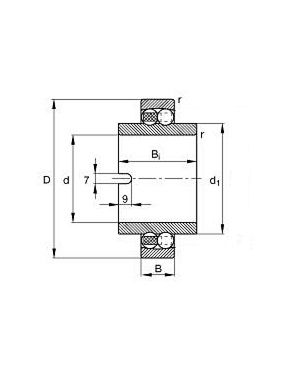 [NSKK11207TNG] Lager - 35 x 72 x 52/17