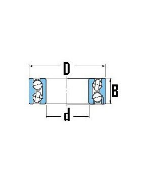 [NSKK3308B/2RS1/TNG] Lager - 40 x 90 x 36,5
