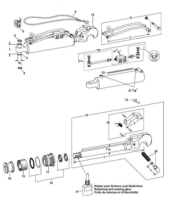 [WKSS305765] Kit bout en veer cat 3 - C70 - C90