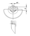 [WKSS089714] Vangschelp met klem cat 2