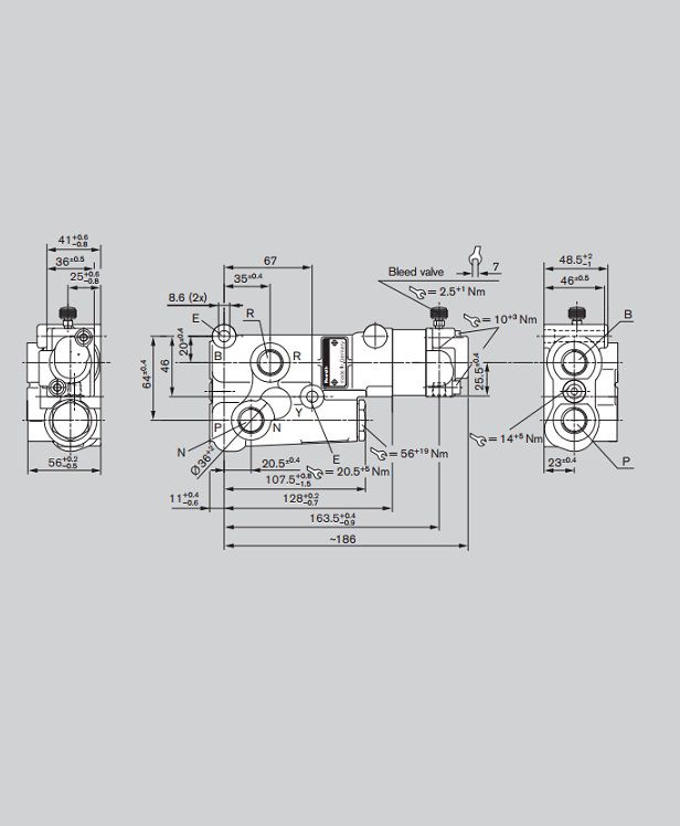 [DKWK 80 403 053 B] Remventiel in lijn voor hydraulische remmen met DOT 4 olie - Ø zuiger 20 mm