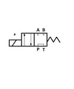 [DKWK 80 301 006 S] Verdeler 4/2. P - T verbonden  A - B gesloten. 12V