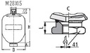 [BOSC0 531 603 600] Accu 1.4 L- 250 bar - 50 bar - vr.M22x1.5