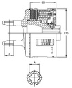 [WALT56.109.51/110] Slipkoppeling W2300 - K96/4 - 4 schijven - 1.3/8" - 6 - 110 daNm