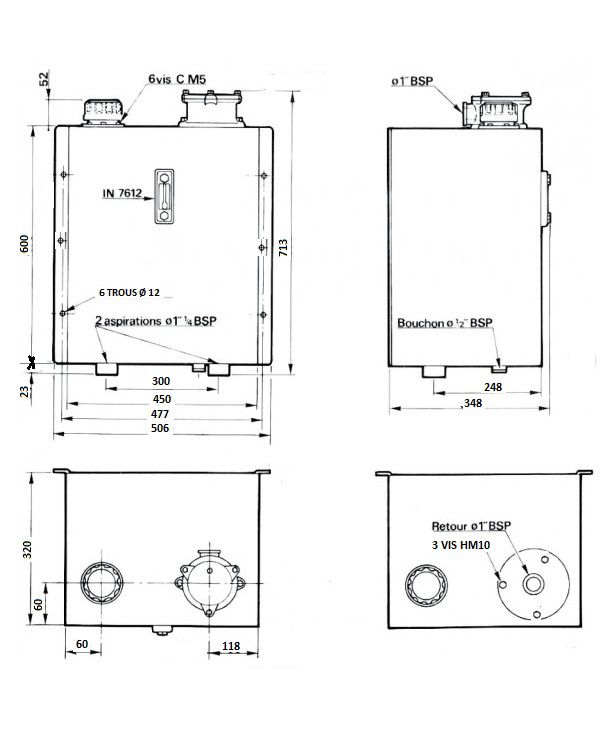 [DKWK 80 019 020 H]  Tank 80 liters met filter