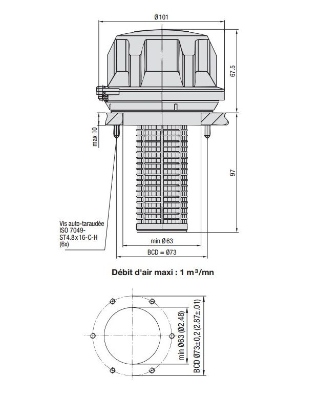 [DKWK 80 021 102 H] Vuldop Ø 81 mm