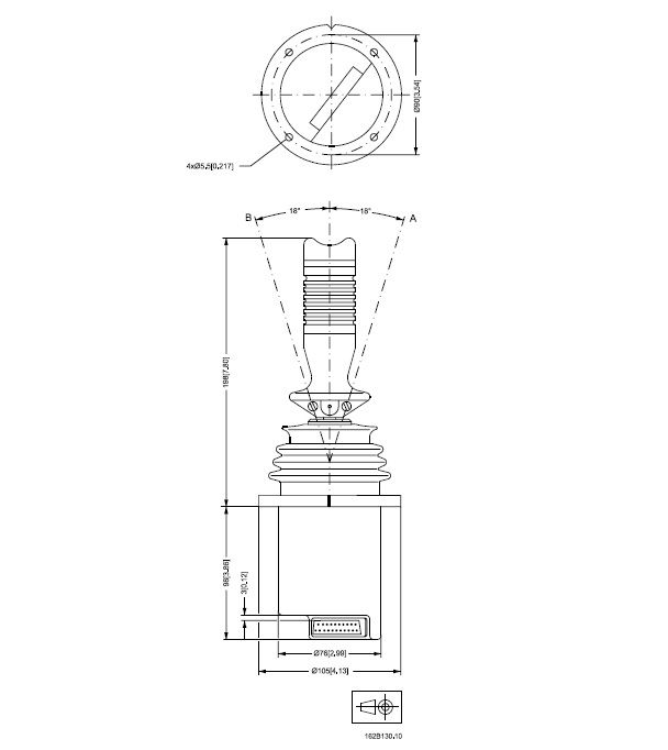 [DANF162F1313] Joystick 1 x proportioneel