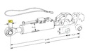 [WKSS202521] Hydraulisch derde punt CAT 3/70 - slag 210 mm - kogel Ø 25,4 --> 103KW - zonder slang