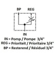 [DKWK 80 007 285] Debietregelaar WEBTEC 3/4" - MAX 115 L - Prioriteit regelbaar 0-95 L