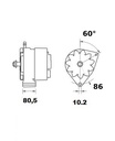 [ISKRIA1052 S] Alternator 14V - 95 A