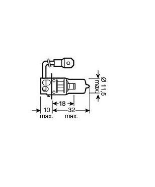 [OSRA64156] Gloeilamp   24V   70W      PK22s    (H3)