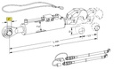 [WKSS204868] Hydraulisch derde punt CAT 3/70 - slag 250 mm - kogel Ø 25,4 --> 103KW