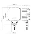 [AEBB473LED/1900] Werklicht LED (110,4 x 110,4) 1900 Lumen