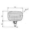 [PACA100122M] Achteruitrijlicht - 21 w BA15S - 130 x 85 x 60 - kristal