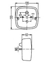 [HELL2SD002514-161] Achterlicht - pinker - stop - stand - 120 x 120 x 52