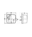 [HELL2SY003014-121] Achterlicht - pinker - stand - plaat - 84 x 84 x 51