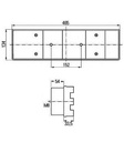 [HELL2VD008204-111] Achterlicht - pinker - stop - stand - plaat - achteruit - 468 x 134 x 84 - links