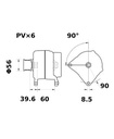 [ISKRIA1166] Alternator Mahle MG542  28V - 50 A