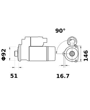[ISKRIS1178] Starter Iskra  6,5 Kw - 12V - 11T