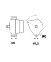 [ISKRIA1547] Alternator Mahle MG613  14V - 200 A