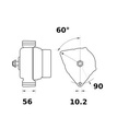[ISKRIA1417] Alternator Mahle MG468  14V - 175 A