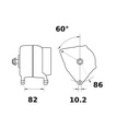 [ISKRIA1327] Alternator Iskra  12V - 120 A