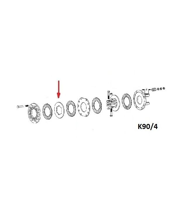 [WALT56.94.00] Meeneemschijf K90/4 - 151.5x80.5
