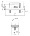 [AEBB69LED] Plaatverlichting - 12/24 V - LED - 82,5 x 31,0 x 39,0 - kristal