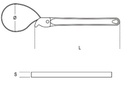 [BETA383/2] Spanbandsleutel smeedstalen arm