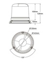 [AEBB515-DV-OR] Flitslicht LED (Vaste bevestiging)