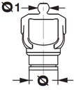 [BOND215046873] Gaffel voor buis 125163000 (43,5x3,1)