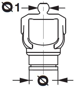 [BOND215046874] Gaffel voor buis 245103000 (36,6x4,8)