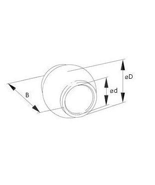 [WKSS202484] Kogel derde punt cat 3/3 - Diepte 51 mm - heavy duty