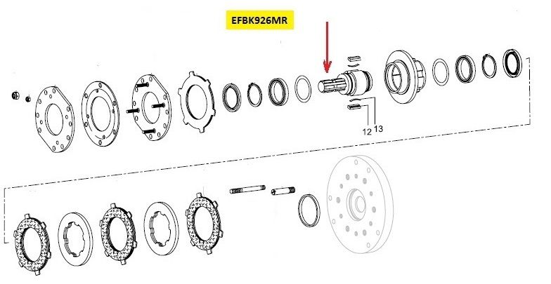 [WALT56.19.313] Naaf 1.3/4" - 6 - EFBK926MR