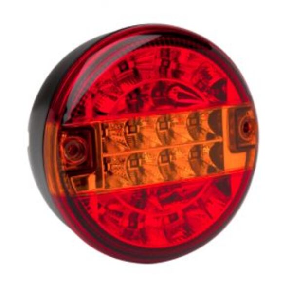 Achterlicht 12/24V LED - pinker - stop - stand - Ø 140 x 84