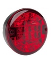 Feu arrière anti brouillard 12/24V LED - Ø 140,0 x 84 - rouge